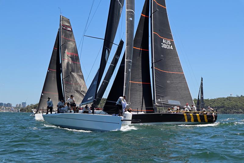 Busy top mark 2019 McConaghy 38 CYCA Regatta - Act 1 photo copyright Lisa Ratcliff taken at Cruising Yacht Club of Australia and featuring the MC38 class