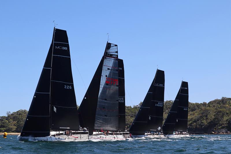 MC38 2019 Season Act 5 regatta start in Taylors Bay photo copyright Lisa Ratcliff OCC taken at Royal Sydney Yacht Squadron and featuring the MC38 class