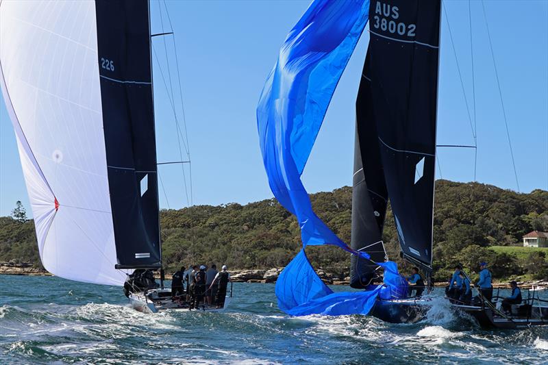 Spinnaker shred on Dark Star - MC38 2019 Season Act 5 photo copyright Lisa Ratcliff OCC taken at Royal Sydney Yacht Squadron and featuring the MC38 class