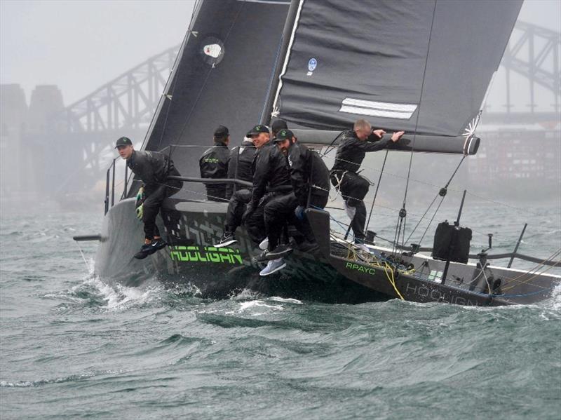 Hooligan and Sydney Harbour Bridge photo copyright Tilly Lock Media taken at Royal Sydney Yacht Squadron and featuring the MC38 class