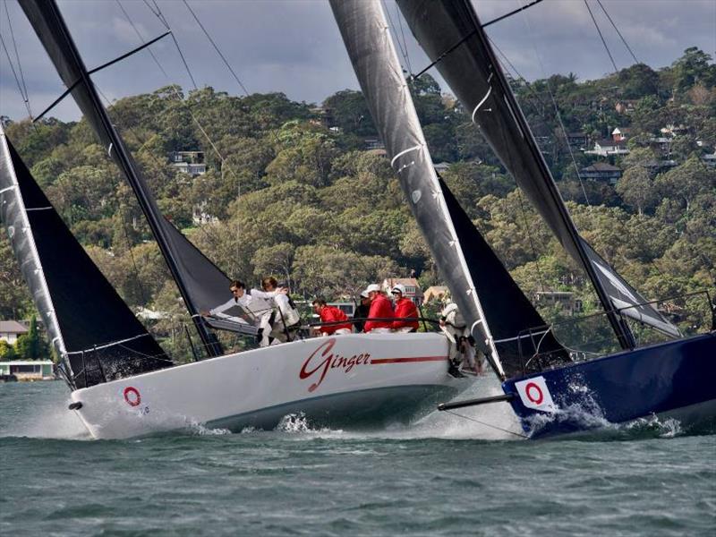 Second overall, Ginger and bow of Dark Star beating to the top gate - MC38 2021 Season Act 2 photo copyright Tilly Lock Media taken at Royal Prince Alfred Yacht Club and featuring the MC38 class