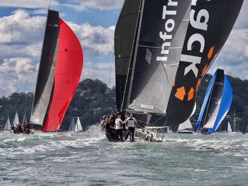 Day 1 in Pittwater produced fast downwind runs in fresh WSW - MC38 2021 Season Act 2 - photo © Tilly Lock Media