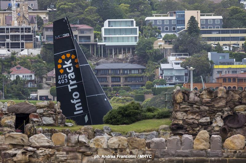 InfoTrack on day 2 of the annual Sydney Short Ocean Racing Championship photo copyright Andrea Francolini taken at Middle Harbour Yacht Club and featuring the MC38 class