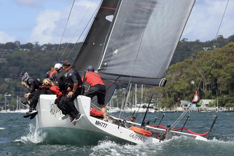 Lazy Dog wins MC38 2022 Season Act 1 on Pittwater photo copyright Rob McClelland taken at Royal Prince Alfred Yacht Club and featuring the MC38 class