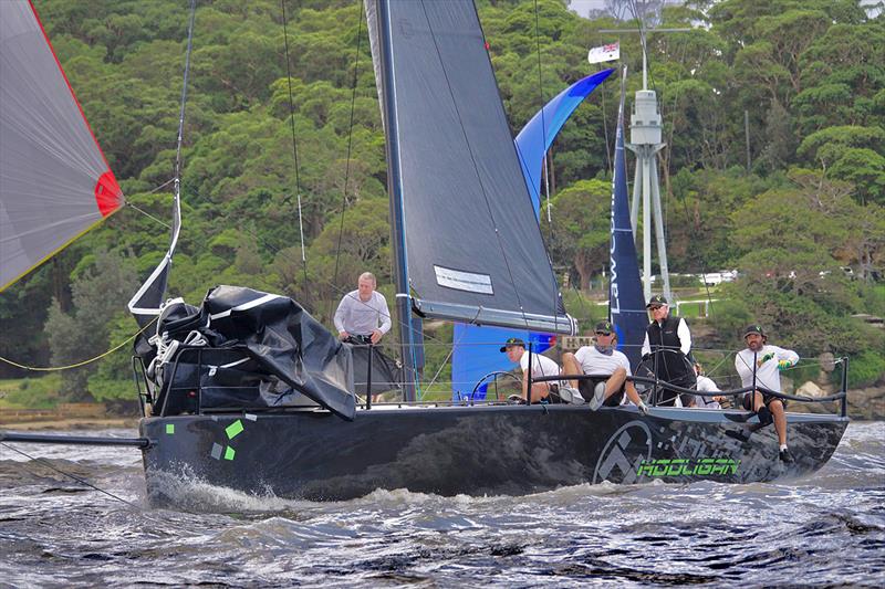 Hooligan 2nd overall as Marcus Blackmore gets comfortable driving with wheels - MC38 2022 Season Act 2 photo copyright Tilly McKnight taken at Cruising Yacht Club of Australia and featuring the MC38 class