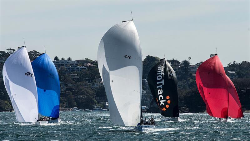 Swish leading the charge - MC38 2022 Season Act 6 photo copyright Marg Fraser-Martin taken at Middle Harbour Yacht Club and featuring the MC38 class