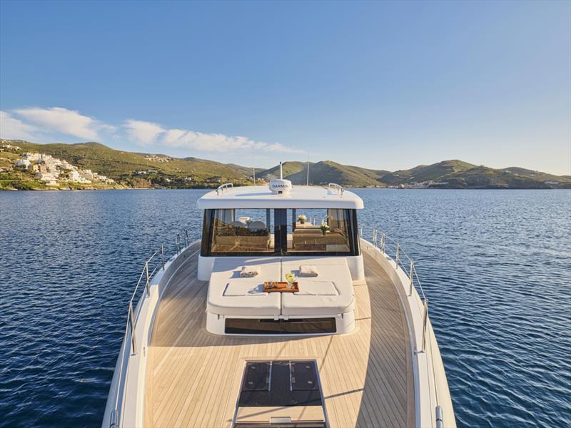 Wide yacht-like side decks are a feature of the Omikron OT-60 -  Juan Yacht Design - October 2025 - photo © Studio Reskos