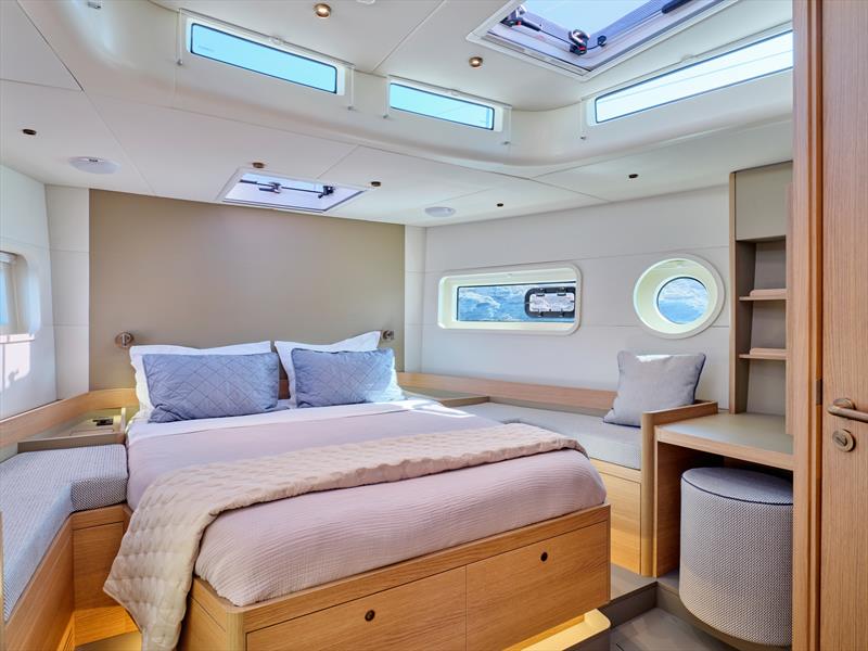Comfortable double cabin - Omikron-60 -  Juan Yacht Design - October 2025 - photo © Studio Reskos