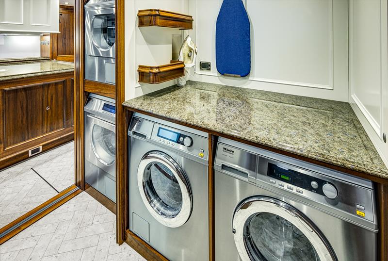 Laundry - Encore - designed by DuBois - built by Alloy Yachts - photo © McD Yachts