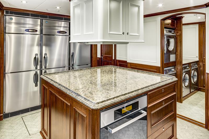 Galley - Encore - designed by DuBois - built by Alloy Yachts - photo © McD Yachts