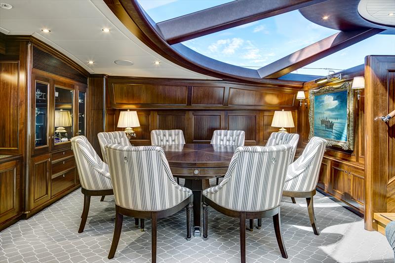 Lower Saloon - Encore - designed by DuBois - built by Alloy Yachts - photo © McD Yachts