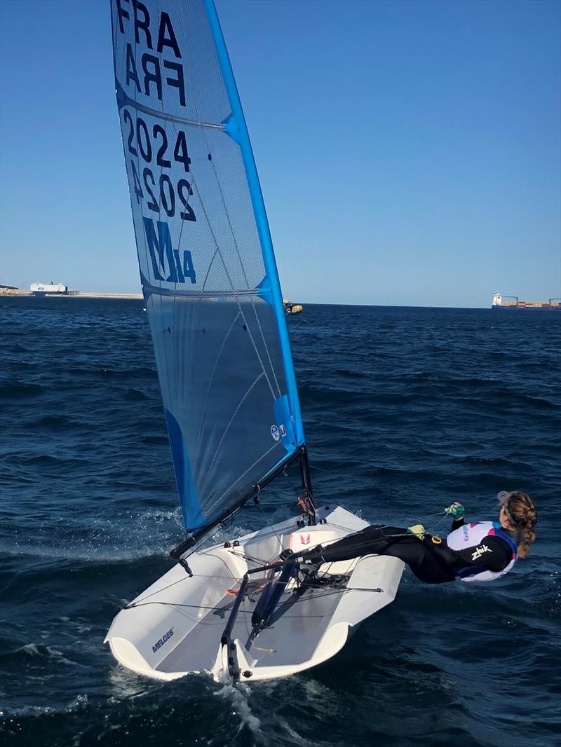 Melges 14s at the Olympic One Person Dinghy Sea Trials in Valencia photo copyright Melges taken at  and featuring the Melges 14 class