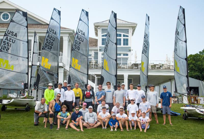 Some of the sailors at the Melges 14 U.S. National Championship 2018 photo copyright Melges 14 taken at Lake Geneva Yacht Club and featuring the Melges 14 class