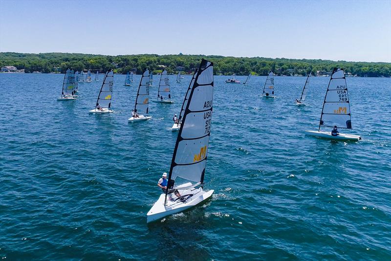 Melges 14 U.S. National Championship photo copyright Hannah Lee Noll taken at Lake Geneva Yacht Club and featuring the Melges 14 class