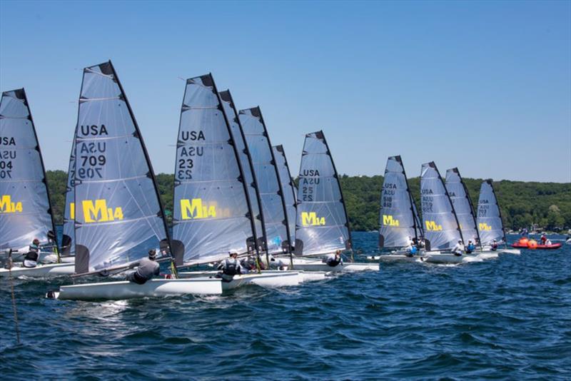 Day 2 - Melges 14 US National Championship photo copyright Hannah Noll taken at Lake Geneva Yacht Club and featuring the Melges 14 class