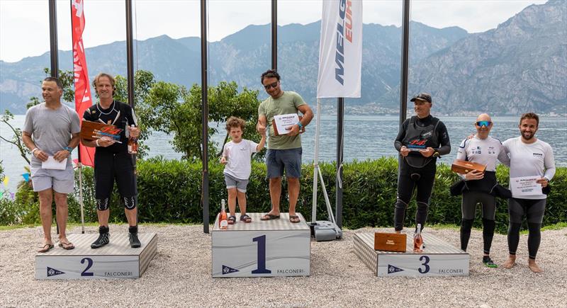 Melges World League Garda Lake Rally - Melges 14podium photo copyright MWL / Zerogradinord taken at Fraglia Vela Malcesine and featuring the Melges 14 class