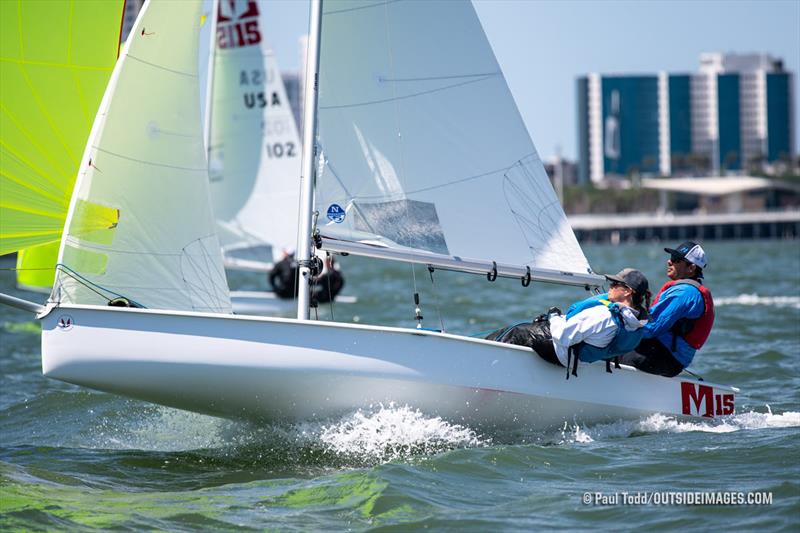 2021 Helly Hansen NOOD Regatta St. Petersburg - Day 2 photo copyright Paul Todd / www.outsideimages.com taken at St. Petersburg Yacht Club, Florida and featuring the Melges 15 class