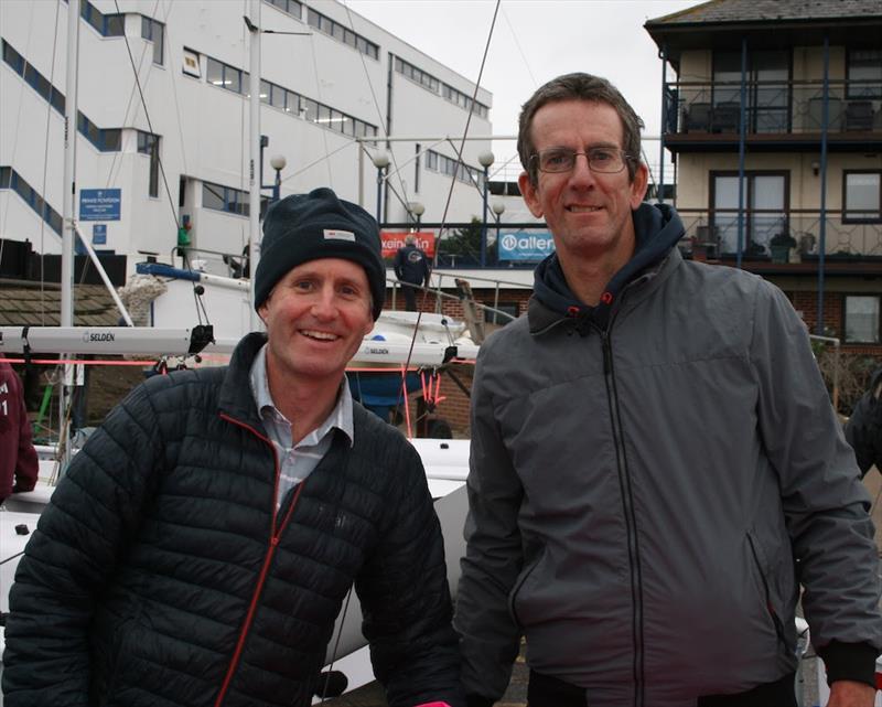 64th Endeavour Trophy - Nick Craig (right) and Toby Lewis are keen to see how the new boat performs in a breeze - photo © Sue Pelling