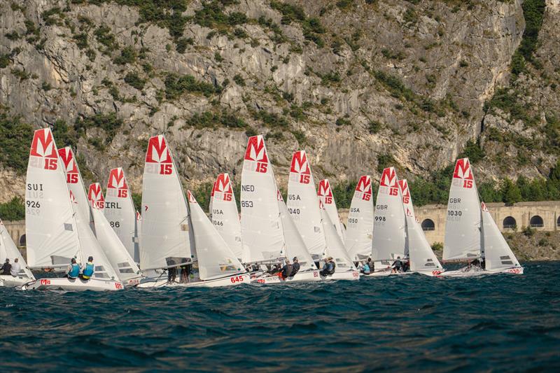 Melges 15 European Cup at Lake Garda photo copyright Marianna Matteotti taken at Fraglia Vela Riva and featuring the Melges 15 class