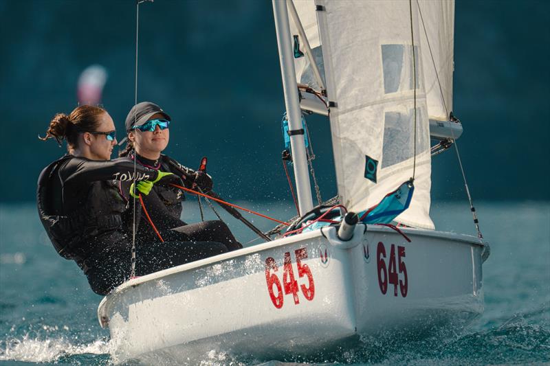 Melges 15 European Cup at Lake Garda photo copyright Chaira Agnese Slijk taken at Fraglia Vela Riva and featuring the Melges 15 class