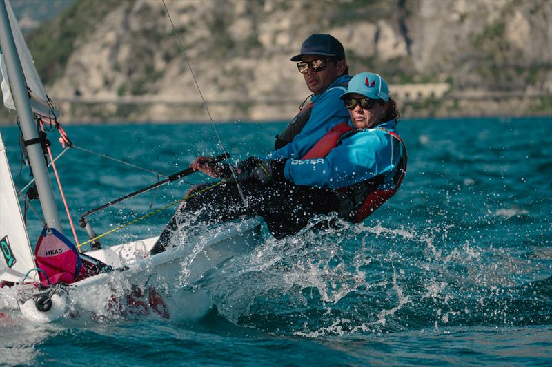 Melges 15 European Cup at Lake Garda photo copyright Marianna Matteotti taken at Fraglia Vela Riva and featuring the Melges 15 class