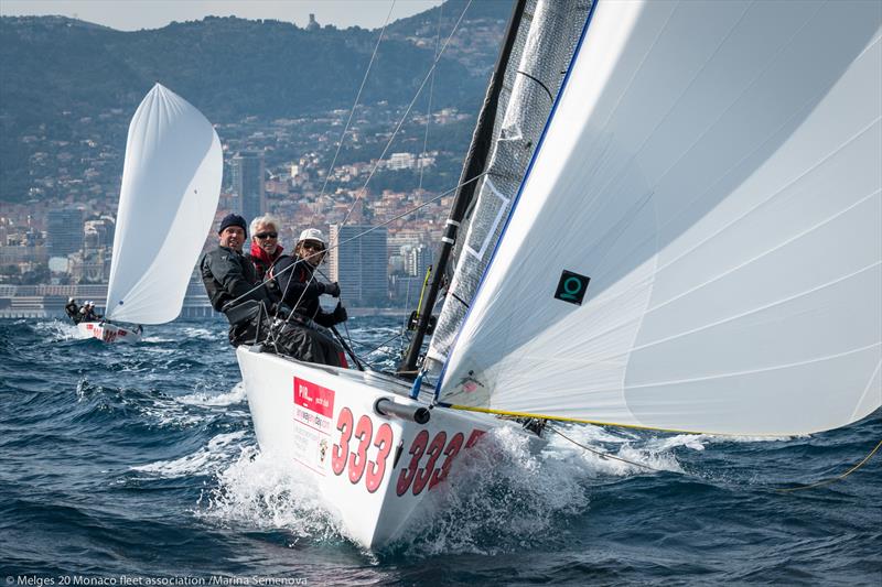 Monaco Sportsboat Winter Series Act 5 photo copyright Marina Semenova taken at Yacht Club de Monaco and featuring the Melges 20 class