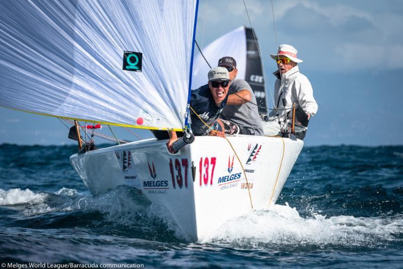 2018 Melges 20 Corinthian World Champion Alexander Mikhaylik, Alex Team photo copyright Melges World League / Barracuda Communications taken at Yacht Club Cagliari and featuring the Melges 20 class