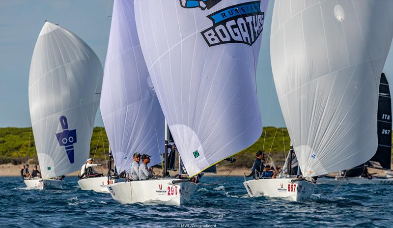 Melges 20 World Championship at Cala Galera, Greece day 3 photo copyright MWL / Zerogradinord taken at  and featuring the Melges 20 class