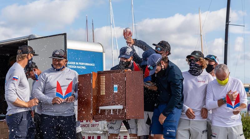 Melges 20 World Championship at Cala Galera, Greece prize giving photo copyright MWL / Zerogradinord taken at  and featuring the Melges 20 class