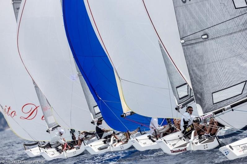 Day 1 of the Audi Sailing Series at Portoferraio  photo copyright Borlenghi Studio / BPSC taken at Lega Navale Italiana Portoferraio and featuring the Melges 20 class