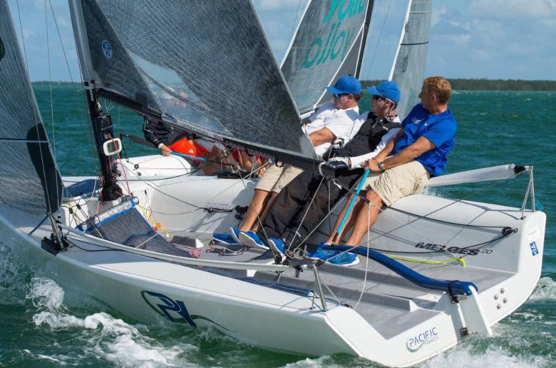 Day 1 – Drew Freides, Pacific Yankee – 2017-2018 Melges 20 Miami Winter Series - photo © IM20CA