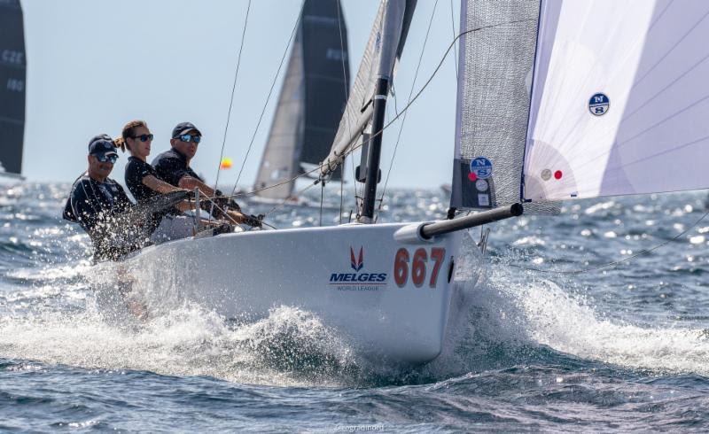 2018 Melges 20 World League, European Division - Cagliari Filippo Pacinotti, BRONTOLO  photo copyright Melges World League / Barracuda Communication taken at Yacht Club Cagliari and featuring the Melges 20 class