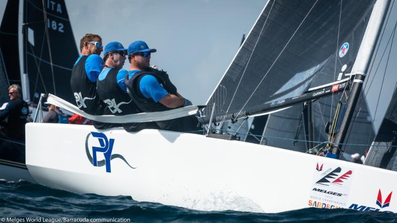 2018 Melges 20 World League, World Championship Drew Freides, PACIFIC YANKEE photo copyright Melges World League / Barracuda Communication taken at Yacht Club Cagliari and featuring the Melges 20 class