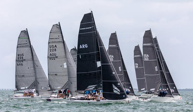 2019 International Melges 20 World Championship - Day 2 photo copyright Melges 20 / Zerogradinord taken at Coconut Grove Sailing Club and featuring the Melges 20 class