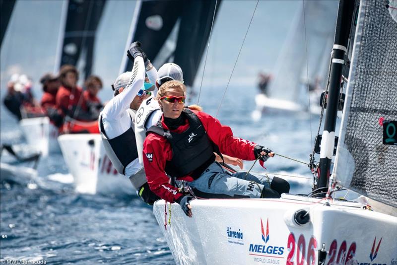 Siderval on day 2 of the Melges 20 World League European Division Leg 2, Puntaldia photo copyright International Melges 20 Class Association taken at  and featuring the Melges 20 class
