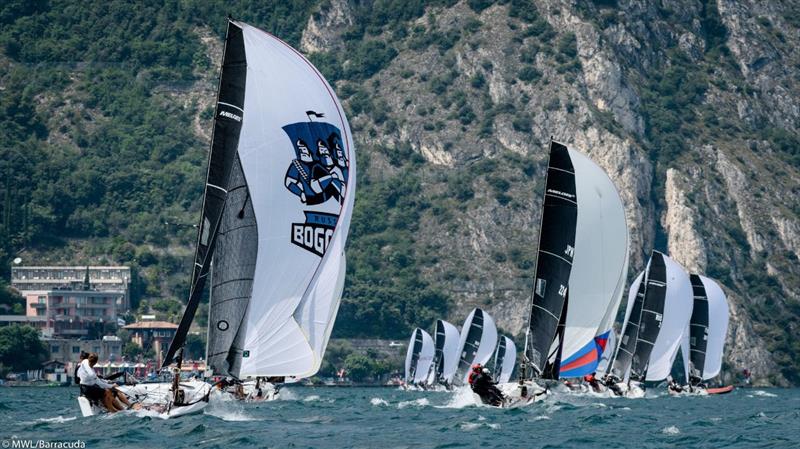 Day 1 - 2019 Melges 20 World League European Division at Riva del Garda photo copyright Melges World League / Barracuda Communication taken at  and featuring the Melges 20 class