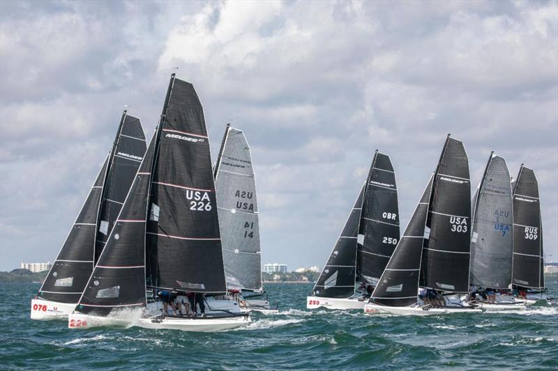 2019/2020 International Melges 20 Miami Winter Series: Event 1 photo copyright Melges Performance Sailboats / Morgan Kinney taken at Coconut Grove Sailing Club and featuring the Melges 20 class