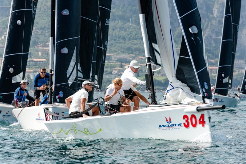 Melges World League Garda Lake Rally day 2 photo copyright MWL / Zerogradinord taken at Fraglia Vela Malcesine and featuring the Melges 20 class