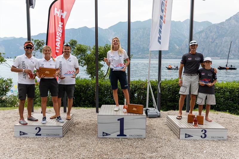 Melges World League Garda Lake Rally - Melges 20 podium - photo © MWL / Zerogradinord