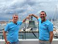 Mauro Melandri and Andrea Falcon are doing commentary on the Live Stream from Trieste - Melges 24 World Championship 2025 day 1