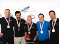 Stuart Simpson with Bernard Fitzpatrick, Fred Kemp, Sam Hunt and Marty O'Leary of BARBARIANS GBR691 - Melges 24 North American Championship 2025, Bacardi Winter Series 2026 Event No 1 - Miami, FL, USA
