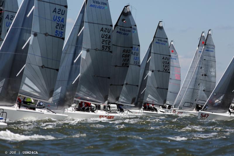 Day 1 of the Melges24 U.S.National Champoinship 2017 in Charleston photo copyright JOY / USM24CA taken at Charleston Yacht Club and featuring the Melges 24 class