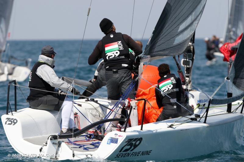 Akos Csolto's Seven-Five-Nine (HUN759) on day 2 of the Melges 24 European Sailing Series in Portoroz photo copyright IM24CA / ZGN / Andrea Carloni taken at Yachting Club Portorož and featuring the Melges 24 class