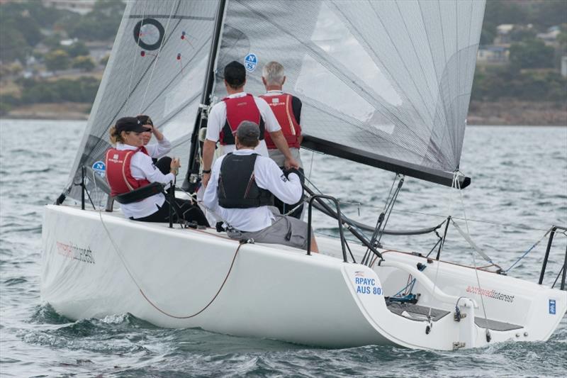 Day 2 - Andy Wharton's Accrewed Interest sailed well today – Musto Melges 24 Australian Nationals - photo © Ally Graham