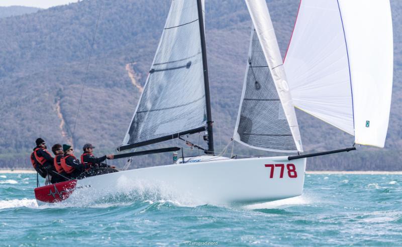 Taki 4 ITA778 (8-4-3) by Marco Zammarchi with Niccolo Bertola in helm and Giacomo Fossati calling the tactics - the highest ranked Corinthian today - 2018 Melges 24 European Sailing Series photo copyright Zerogradinord / IM24CA taken at Yacht Club Punta Ala and featuring the Melges 24 class