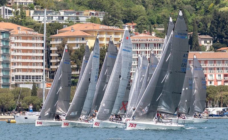 Melges 24 European Sailing Series regatta in Portoroz - Day Two photo copyright Zerogradinord / IM24CA taken at Yacht Club Marina Portorož and featuring the Melges 24 class