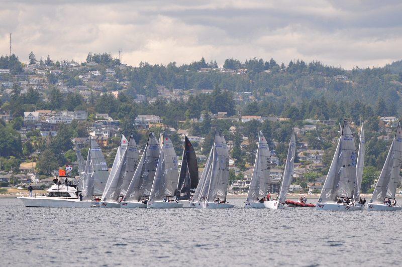 Melges 24 Canadian Nationals are about to start photo copyright Thomas Hawker taken at Royal Victoria Yacht Club, Canada and featuring the Melges 24 class