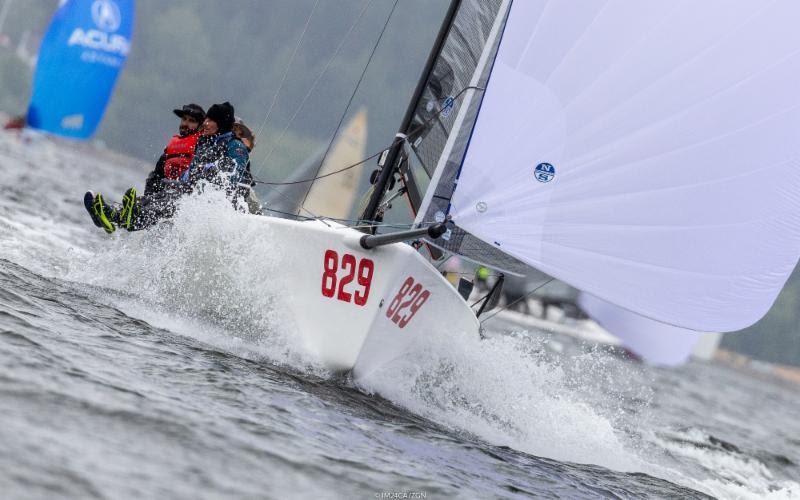Alan Field's WTF USA829, scoring 7-6 today, maintains steadily the control of the third place - 2018 Melges 24 World Championship - Day 4 - photo © IM24CA / Zerogradinord