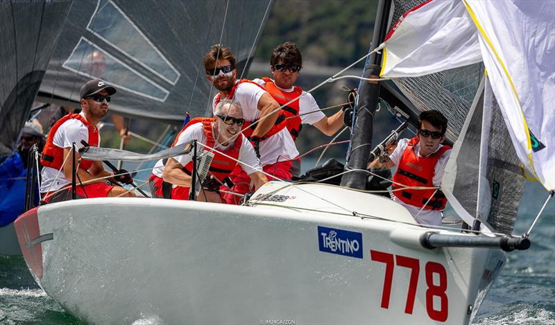 The winner of the last race of the series and also the winner of the Corinthian Division is Marco Zammarchi's Taki 4 ITA778 scoring 4-(27)-5-10-3-7-11-3-1, with Niccolo Bertola, Giacomo Fossati, Giovanni Bannetta and Lorenzo Piccioni aboard photo copyright ZGN / IM24CA taken at  and featuring the Melges 24 class