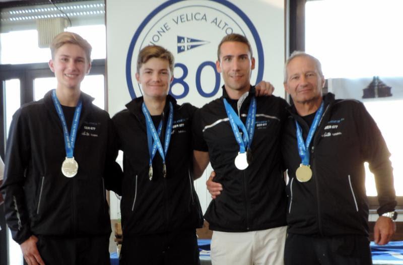 WHITE ROOM GER677 of Michael Tarabochia with Luis Tarabochia, Marco Tarabochia, Sebastian Bühler are the third overall and second best Corinthian team of the 2018 Melges 24 European Sailing Series - photo © Piret Salmistu